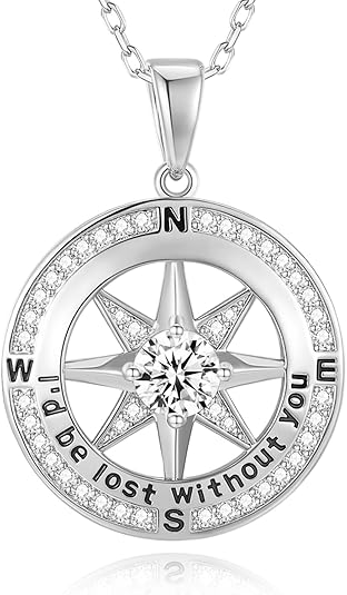 Detailed Review: Mkhhy Compass Necklace for Women – “I’d Be Lost Without You” (18K Gold Filled, S925) Jw 30